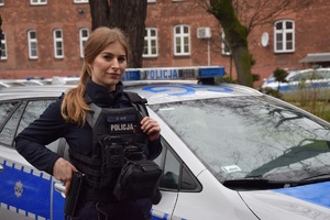 policjantka Wydziału Sztab Prewencji KMP Kraków