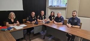 Spotkanie policjantów z KP VII w Radzie dzielnicy XVIII