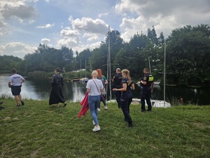 Słuzby kontrolują jedno z krakowskich kąpielisk