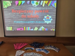 Prezentacja i ulotki przygotowane dla dzieci