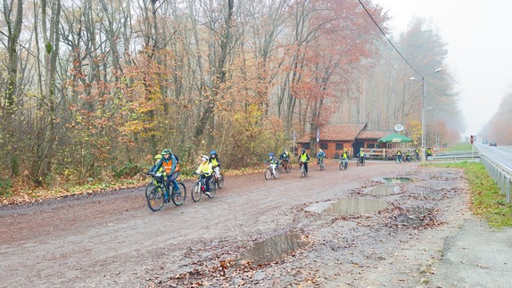 dzieci jadące na rowerach