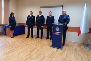 przemówienie Komendanta Miejskiego Policji w Krakowie młodszego inspektora Pawła Jastrzębia