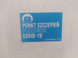 tabliczka punkt szcepień