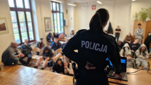 Policyjny wykład dla uczniów
