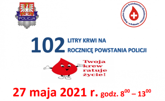 Plakat 102 litry krwi