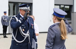 policjanci podczas uroczystości