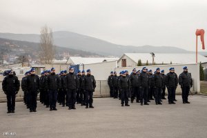 wizyta Komendanta KWP w Krakowie u policjantów garnizonu małopolskiego w Kosowie