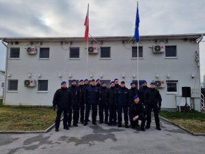 wizyta Komendanta KWP w Krakowie u policjantów garnizonu małopolskiego w Kosowie