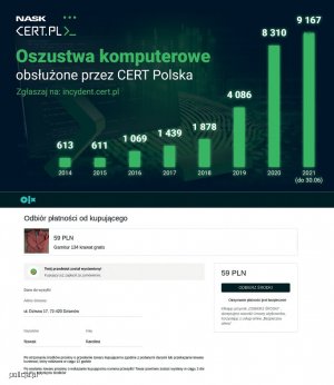Fałszywa strona może być bardzo podobna do prawdziwej