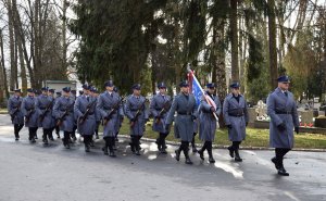 uroczystości pogrzebowe zmarłego policjanta asp. szt. Bogusława Kozimora