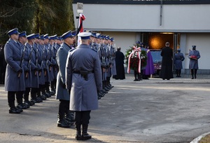 uroczystości pogrzebowe zmarłego policjanta asp. szt. Bogusława Kozimora