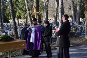 uroczystości pogrzebowe zmarłego policjanta asp. szt. Bogusława Kozimora