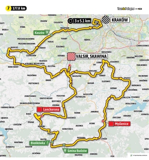 mapa Tour de Pologne numer 1