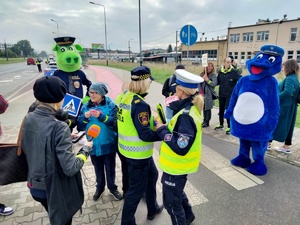 Policjanci i pieszy